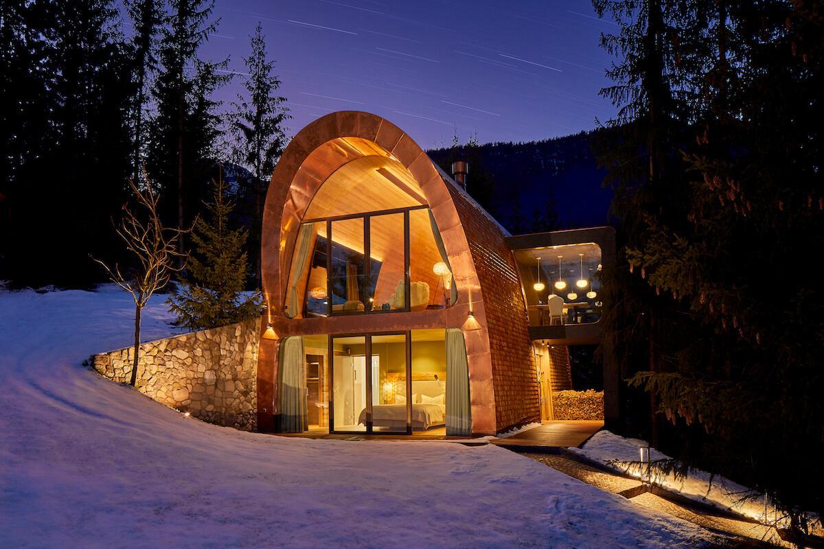 Architectural wonder in the heart of the Dolomites
