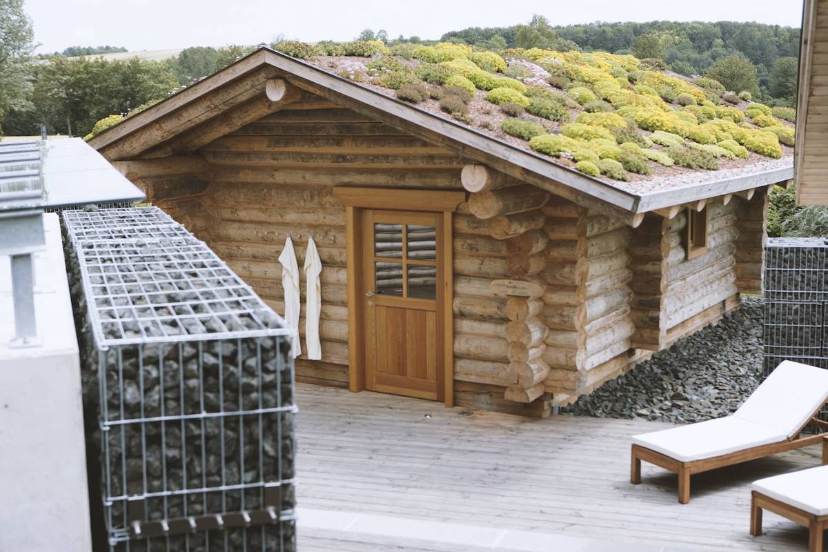 Outdoor Sauna im Biohotel Sturm