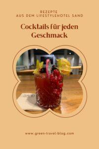 Cocktails, Lifestyllehotel SAND
