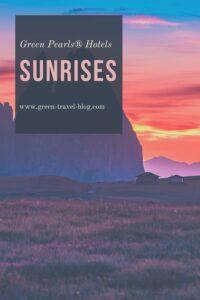 Green Pearls® hotels, sunrises