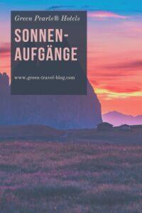 Green Pearls® Hotels, Sonnenaufgang