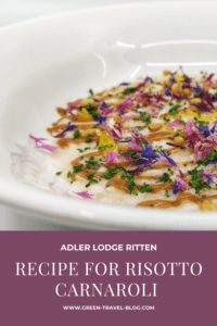 Risotto recipe Adler Lodge