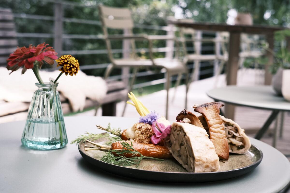 Rezept für veganen Kartoffel-Strudel mit Kräuterseitlingen aus dem Biohotel Sturm