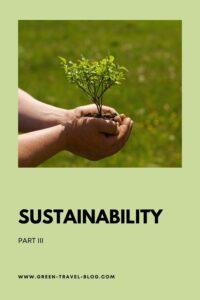 Pinterest: Sustainability Part 3, Green Travel Blog