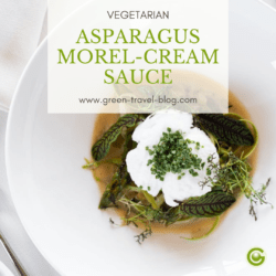 Asparagus morel cream sauce, ADLER Lodge RITTEN