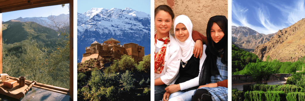 Kasbak du Toubkal, Collage, Marokko