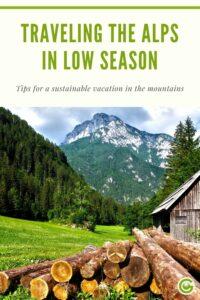 Pinterest Graphic: Alps in low season