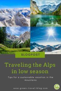 Pinterest Graphic: Alps in low season