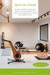 Pinterest Grafik: Sport im Urlaub, Sport und Training