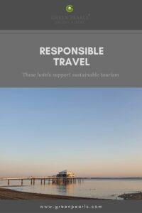 Pinterest Graphic: Responsible travel, Green Pearls partner projects.