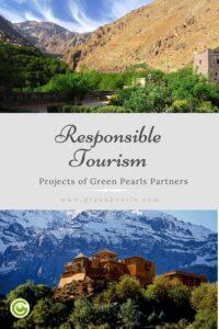 Pinterest Graphic: Responsible travel, Green Pearls partner projects.