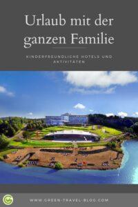 Pinterest Grafik: Familienurlaub, Nachhaltiger Urlaub mit Kindern