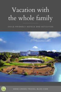 Pinterest Illustration: Family Vacation, Sustainable vacation with kids