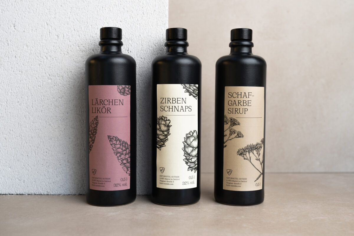 Outside sustainable products, sirop, liquer