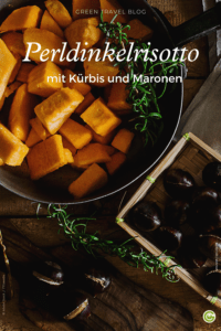 Rezept für Perldinkelrisotto mit Kürbis und Maronen