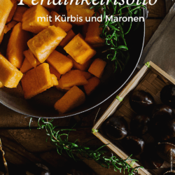 Rezept für Perldinkelrisotto mit Kürbis und Maronen