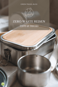 Zero Waste Reisen heißt auch: eigene brotbox und Trinkflasche immer dabei haben.