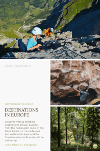 Presentation of different climbing destinations in Europe