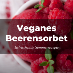 Rezept für ein einfaches, veganes Beerensorbet