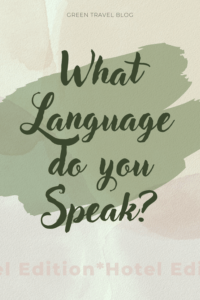 Languages in the hotel - graphic with the question "What language do you speak"