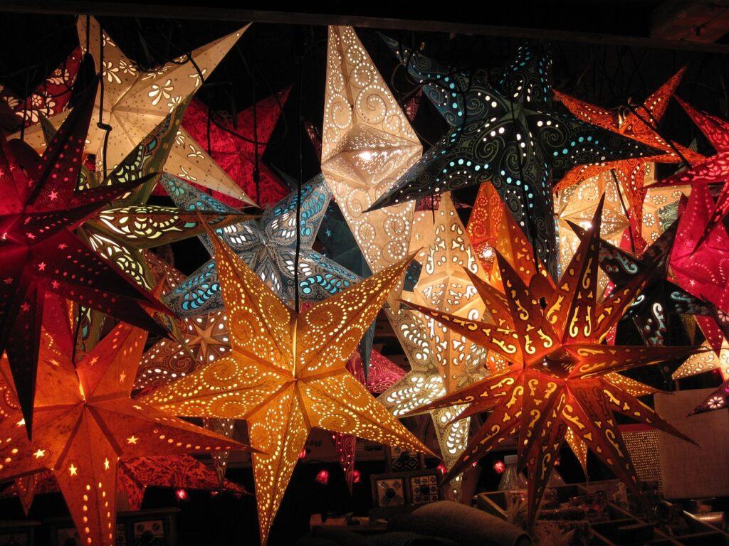 Weihnachtsmarkt Sterne nachhaltig