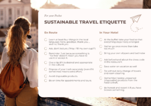 Sustainable travel etiquette printable (free download)