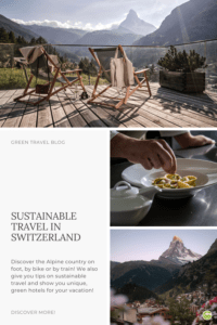 Sustainable hotels in Switzerland for your next trip - with a view of the Matterhorn