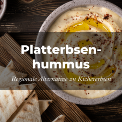 Rezept für regionalen Platterbsen hummus