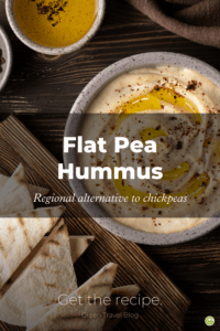 Recipe for regional flat pea hummus