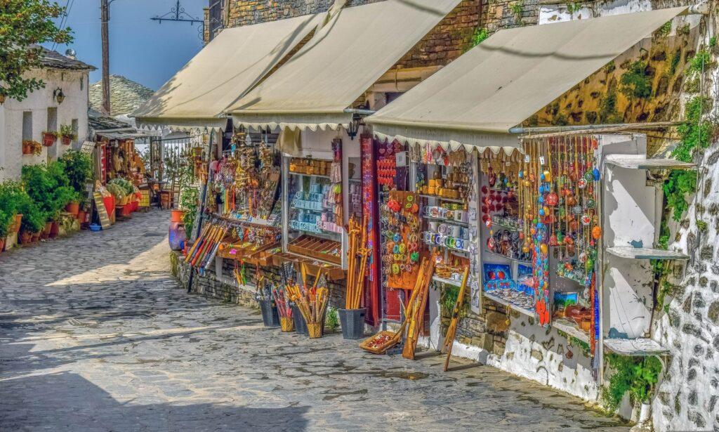 Souvenirshop im urlaubsort