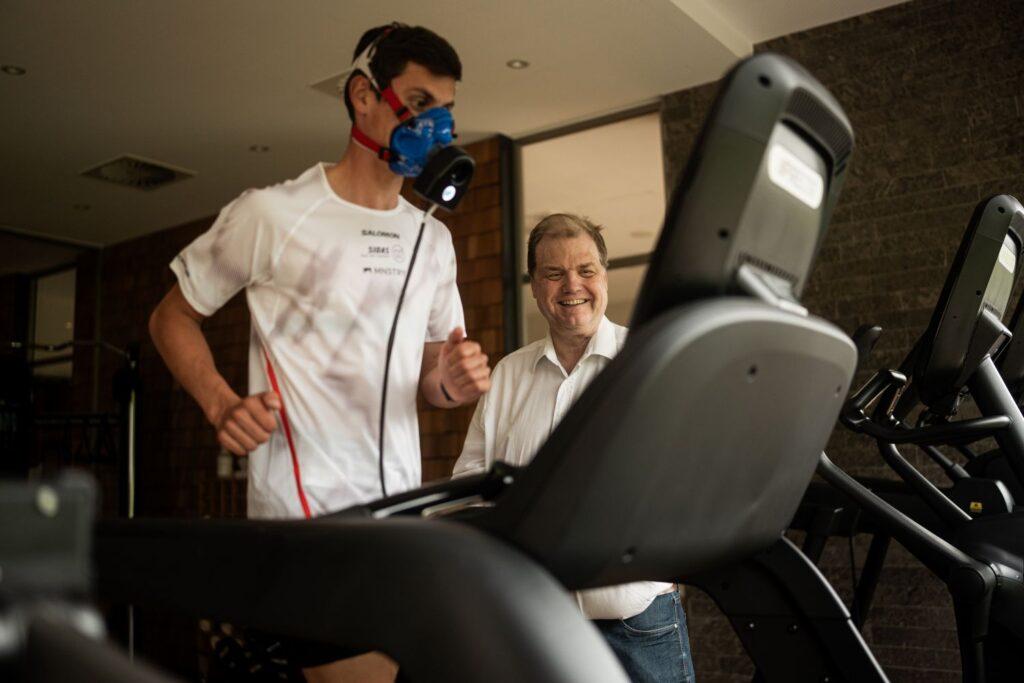 Stoffwechselanalyse auf dem Laufband im Hotel Klosterhof